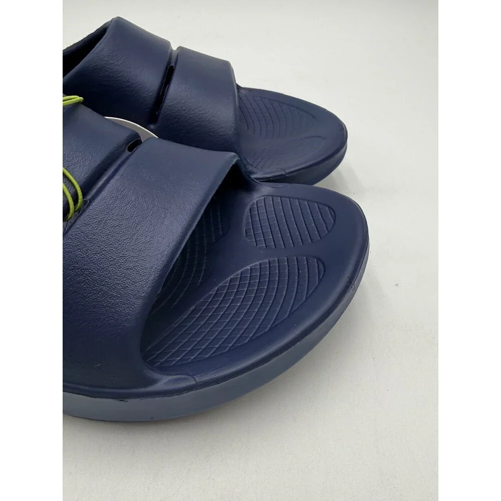 Oofos OOAHH Unisex NEW Slide Sandal Navy Multiple Sizes